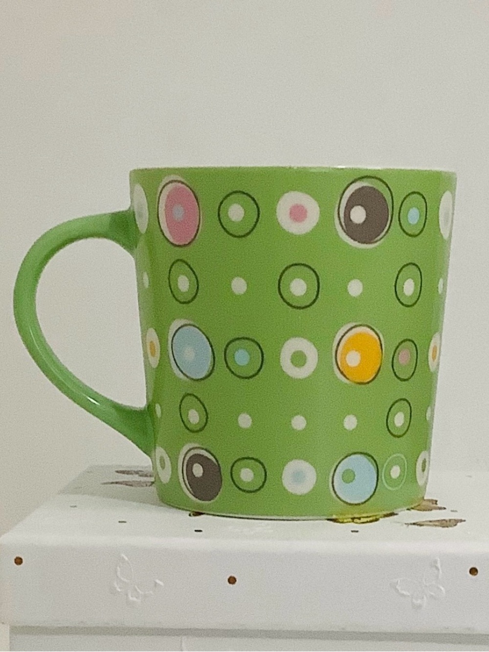 Vintage Starbucks Coffee 2005  Mug, Circles / Bubbles Design